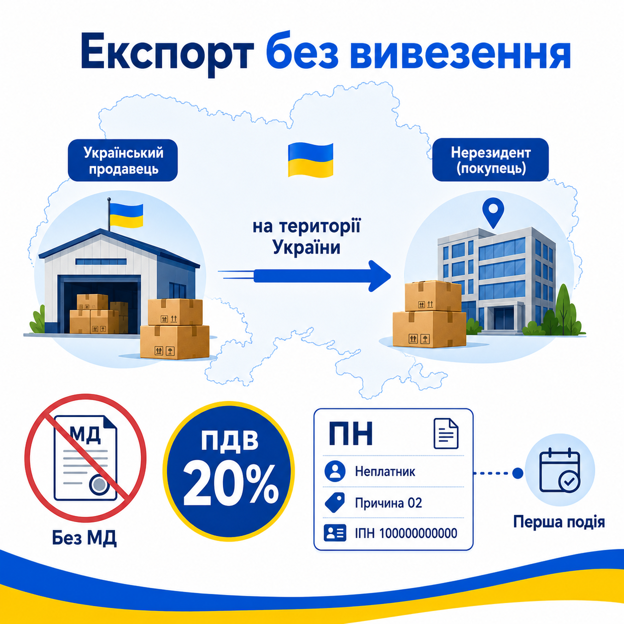 Податкова накладна при експорті товарів без фактичного вивезення: як заповнювати